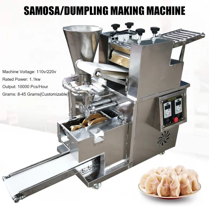 Automatic Dumpling Empanada Pie Maker Samosa Making Machine Filling Gyoza Ravioli Machine