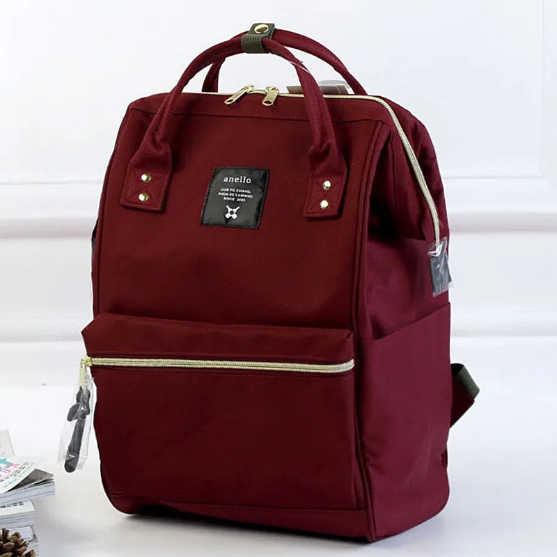 600D Oxford Women ane men Lightweight Anti theft Computer Backpack College Bag Japan brand waterproof A Ring School Backpacks