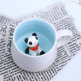 New Creative 3D Animal Ceramic Mug Mug Coffee Cup Cute Cartoon Christmas Mug Mug