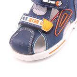 2024 summer kids shoes brand closed toe toddler boys sandals orthopedic sport pu leather baby boys sandals shoes