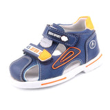 2024 summer kids shoes brand closed toe toddler boys sandals orthopedic sport pu leather baby boys sandals shoes