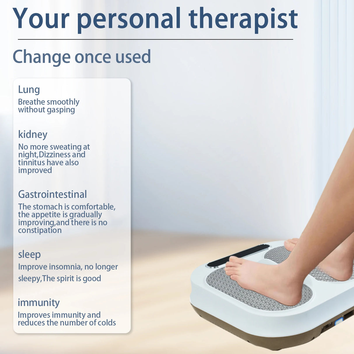 TeraHertz Foot Massage Bioresonance Instrument - Tera P90 Foot Therapy Device with Terahertz Bioterra Energy