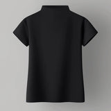 Women Sweetshirts Turtleneck shirts for womens Black White woman clothes Short sleeve Cotton Tees for girls  Basic Tops