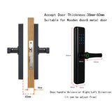 Smart Hotel Handle Lock Fingerprint Bluetooth Commercial Access Control Password RFID 13.56MHz TTLock Electronic digitalsecurity