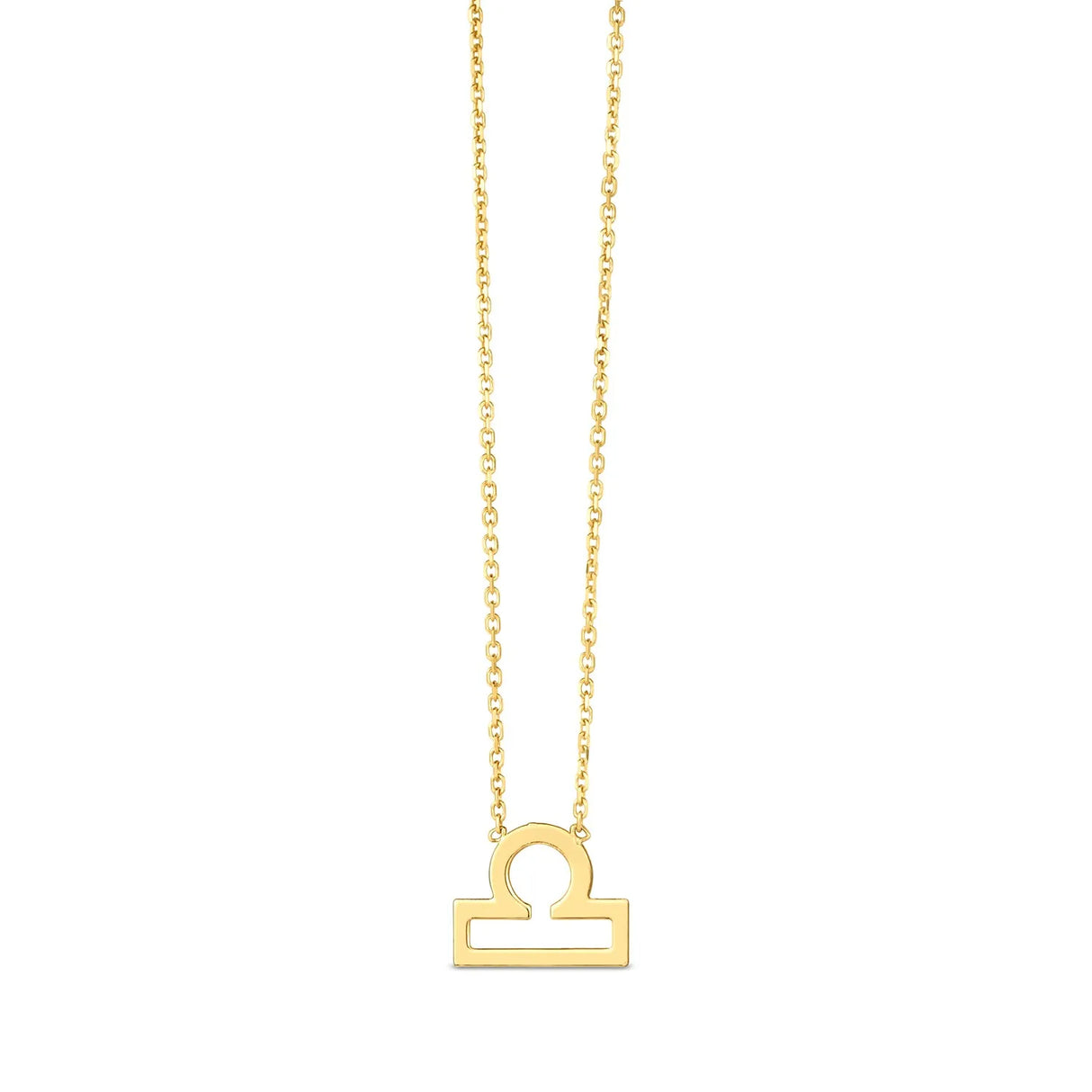 UD2 14K Yellow Rose White Gold Libra Necklace with Freshwater Pearl and Zircon Rhodium Plated for Gift