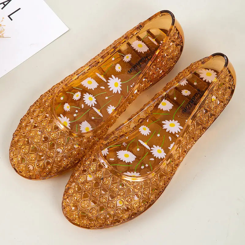 New sandals slippers crystal sandals female bird's nest Baotou breathable soft bottom home sandals  mother sandals V213