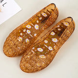 New sandals slippers crystal sandals female bird's nest Baotou breathable soft bottom home sandals  mother sandals V213