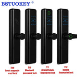 Smart Hotel Handle Lock Fingerprint Bluetooth Commercial Access Control Password RFID 13.56MHz TTLock Electronic digitalsecurity