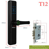 Smart Hotel Handle Lock Fingerprint Bluetooth Commercial Access Control Password RFID 13.56MHz TTLock Electronic digitalsecurity