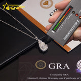 USA Warehouse Local Stock Women Necklace Chain 925 Solid Silver Fashion Drop GRA Moissanite Diamond Sparkling Necklace