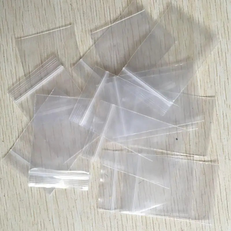 Transparent Zip lock Plastic Bags Ziplock Zip Zipped Lock Reclosable Resealable Plastic PE Poly Clear Bags Jewelry Packaging Bag