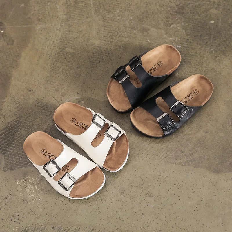 New Summer Fashion Children's Cork sandals Girls Slippers Children's Slippers Cork Boys Sandals Slippers
