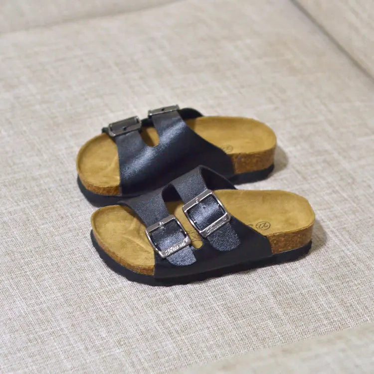 New Summer Fashion Children's Cork sandals Girls Slippers Children's Slippers Cork Boys Sandals Slippers
