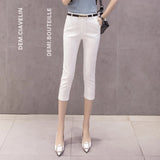 Pants For Women Trousers Summer High Elasticity Office Lady Pant Capri 2019 New Fashion Formal Trouser For Ladies Pencil Pants