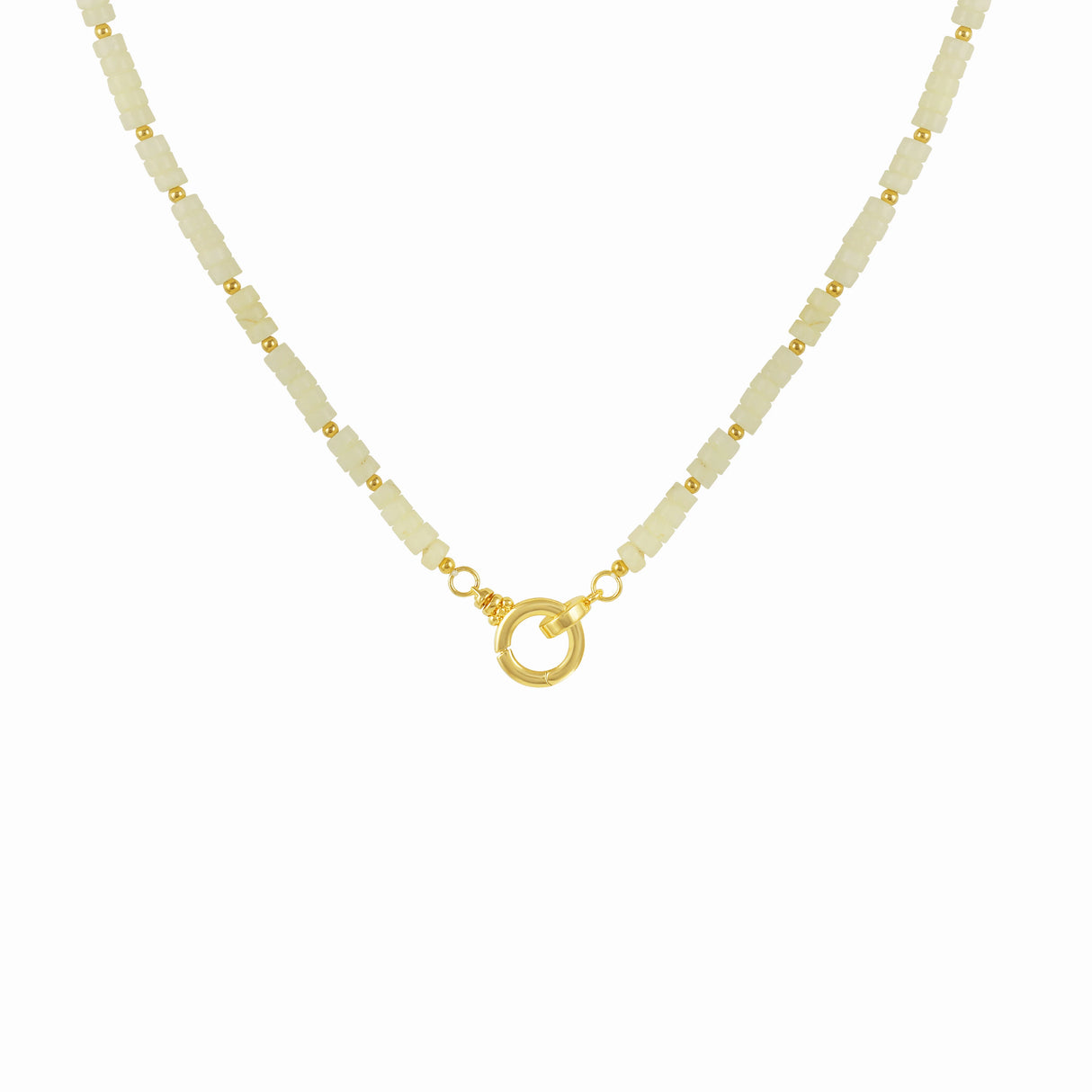 86 YORK Brand Classic Simple Gray Red Stone Necklace Collarbone Fashion Metal Chain Necklace for Women