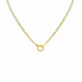 86 YORK Brand Classic Simple Gray Red Stone Necklace Collarbone Fashion Metal Chain Necklace for Women