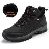 Brand Winter Snow Boots Warm Plush Men's Boots Outdoor Non-slip Hiking Boots Waterproof Men's Ankle Boots Walking Boots Size 47