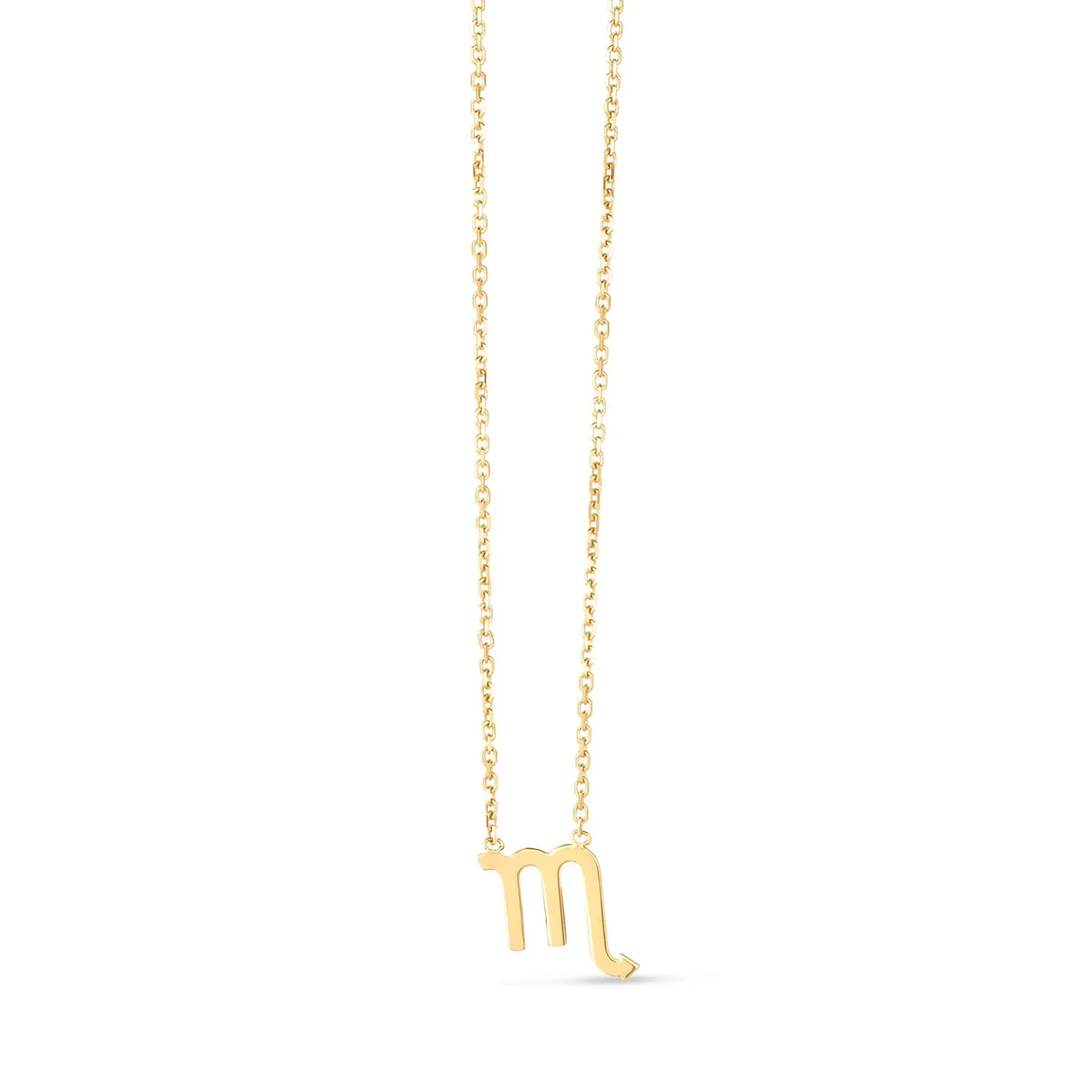 UD2 14K Yellow Gold Fine Pendant & Charm Scorpio Necklace