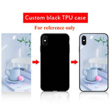 Customized Phone Cases For iphone 14 Pro Max 13 Mini 14 Plus Case Glass Silicone DIY Photo Personalized Picture Fundas Clear TPU
