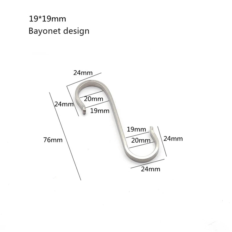 304 Stainless Steel S-Hook Balcony Portable Multifunctional Kitchen Bedroom Multifunctional Railing S Hanger Hook Wholesale