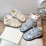 Girls Sandals Summer New Children's Shoes Little Girl Princess Baby Roman Shoes Soft Sole Trend Cool Footwear Size 23-36