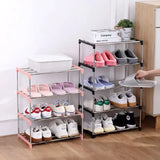 3/4 Shoe Rack Multi Layered And Space Saving Shoe Rack For Simple Household Storage And Storage Three And Four Layer Shoe Racks
