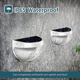 LED Solar Fence Lights Outdoor Waterproof Wall Lights Corrugated Lights for Fence Terrace Garden Path Decorative Lights