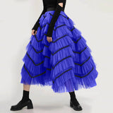 Skirts For Women Mid Length Skirt Dance Party A Line Skirts For Women Summer Plus Size High Waisted Lace Tulle Tiered Skirt