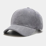 Autumn Corduroy Plain Baseball Cap for Men Women Daily Casual Outdoor Cricket Cap  Unisex Snapback   Casquette