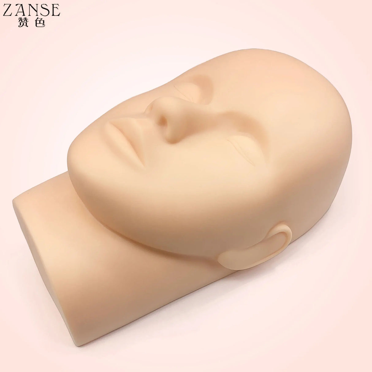 1pc Fake Head Mould Mannequin Head Training Makeup Model Rubber Eye Facial Eyelash Eyelash Extension Makeup Practice Heads