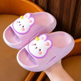 Summer Cute Cartoon Children's Slippers Animals Fruit Pattern Breathable Comfortable Non-slip Soft Home Boys Girls Slippers Kids