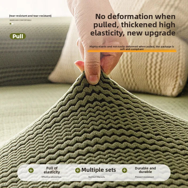 The New Sofa Cover Is Fully Covered with Anti-cat Scratch Protective Cover Elastic Anti-slip and Dust-proof Sofa Cover Fabric