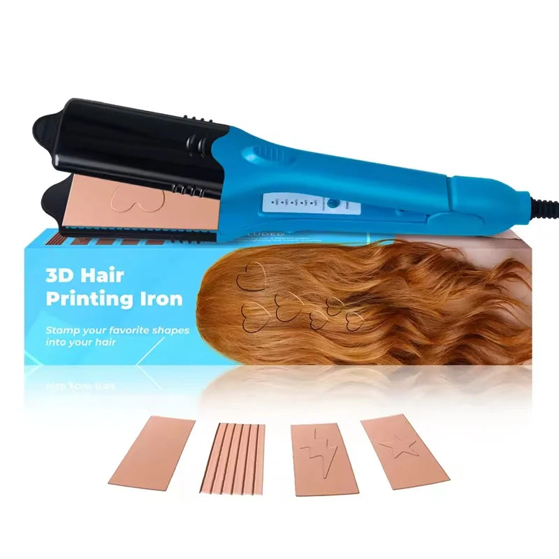 Electric Hair Straightener Fashionable Design Style Shape Flat Iron LED Straightener Fun Shape 3d Image Hair Crimper