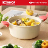 DONNOR Thickened Soup Pot Non Stick pan with Cover Household Cooking Pot Double Ear Stewing Pot Congee Cooking Pot Universal