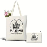 Addams Family Halloween horror tote bag Gothic women's Halloween party tote bag Addams Family tote bag Morticia Addams tote bag