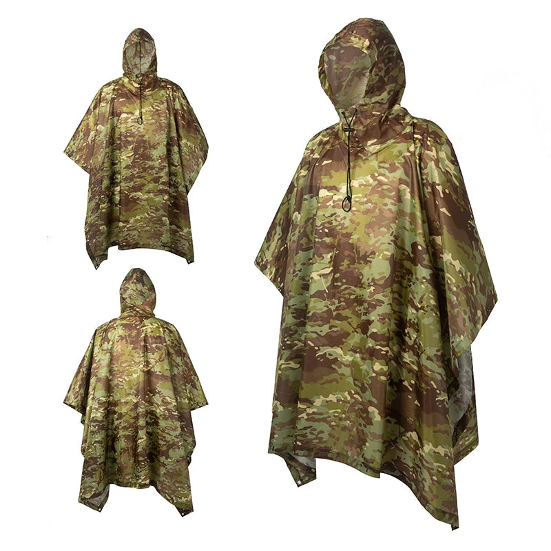 Accessories War Tactical Suit Rain Military Raincoat Poncho Army Umbrella Gear Ghillie Birdwatching Outdoor Home Hunting