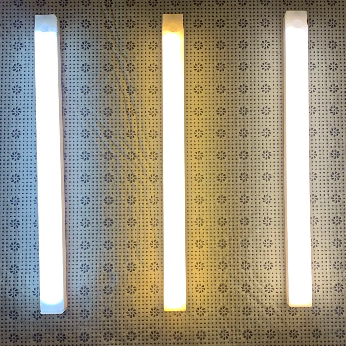 LED Motion Sensor Bar Light Wireless Induction Night Light USB Rechargeable Detector Lamp for Kitchen Cabinet Wardrobe Bedroom