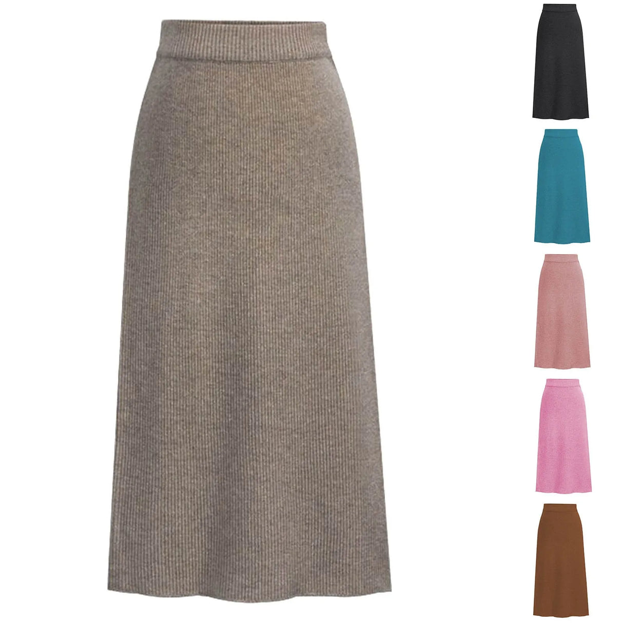 Corduroy Skirts for Women Women's Winter Wool Skirt Mid Length Woolen Skirt Thick Skirt Formal Skirts for Women