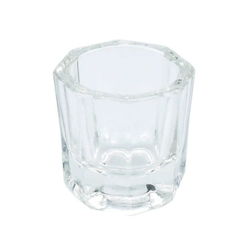 Dentistry Mixing Bowls Glass Dish Household Octagonal Cups for Dental Lab Powder Holder Container Tool