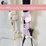 ABS Storage Rack Hair Curler Bracket Useful Space Saving Hair Curler Holder Hair Dryer Organizer For Bathroom Home Accessories