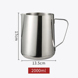 Stainless Steel Milk Frothing Pitcher Espresso Steam Coffee Barista Craft Latte Cappuccino Milk Cream Cup Frothing Jug Pitcher