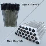 Reusable Eyelash Brush Tube Disposable Mascara Wands Replaceable Dust-proof Eye Lash Eyebrow Brush Tube for Eyelashes Extension