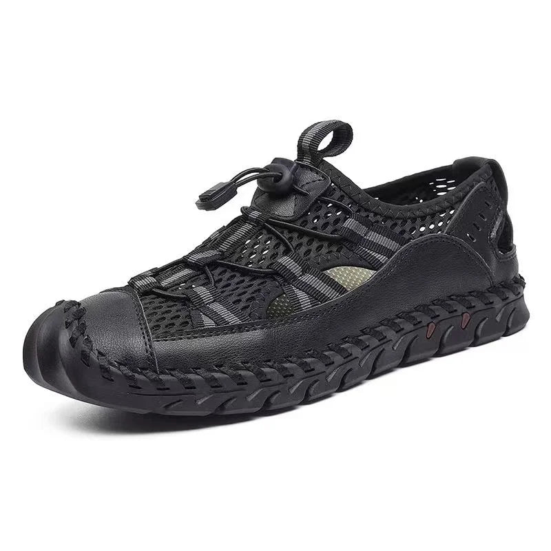 Hot Summer Men's Sandals Outdoor Mesh Sandals Soft Clogs Men Sandals Slides Handmade Dropship Sandals Roman Outdoor Slippers