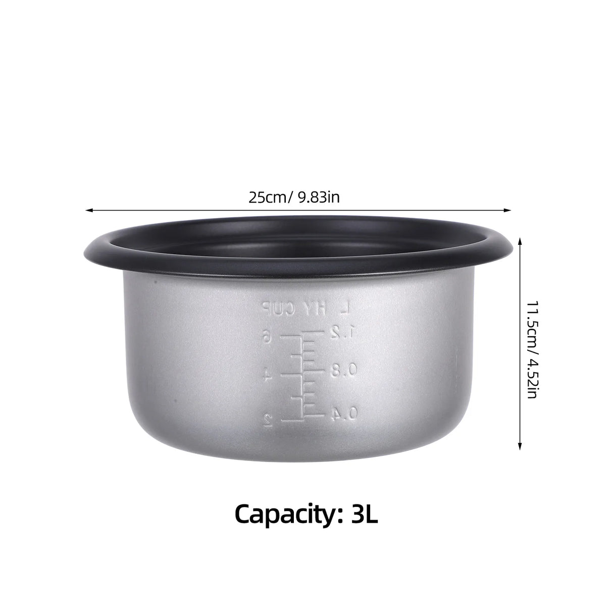 Inner Cooking Pot Rice Cooker Liner Pot Cooking Cake Baking Bowl Cooking Pot Replacement Accessories Supply Alloy Pans Nonstick