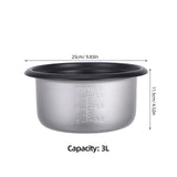 Inner Cooking Pot Rice Cooker Liner Pot Cooking Cake Baking Bowl Cooking Pot Replacement Accessories Supply Alloy Pans Nonstick