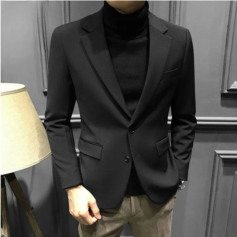 Double Breasted Man Suits And Blazers Oversize Coats Jacket For Men Plus Big Size Brown Premium Simple Classic New In 2024