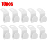 50/5Pcs Clothes Hanger Hooks Space Saving Closet Connector Hook Cascading Hanger Plastic Extender Clips Wardrobe Coat Organizer