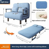 80Cm folding sofa bed, living room dual-purpose single sofa lunch break bed