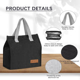 Lunch Bags for Women Men Reusable Insulated Lunch Box Portable Thermal Cooler Bag Waterproof Bento Box Bag Lunch Box Tote Bag
