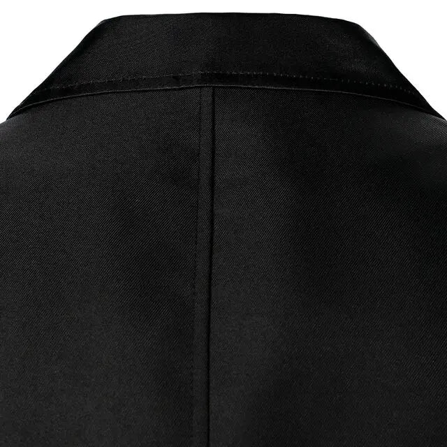 Navy/Black Blazer for Men Fashion Wedding Jacket High Quality Casual Business Best Man Suit Jacket Notch Lapel One Button Coat